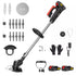 GartenMeister Pro | 3-in-1 Akku Freischneider und Rasentrimmer - Perfekte Vielseitigkeit für Ihren Garten